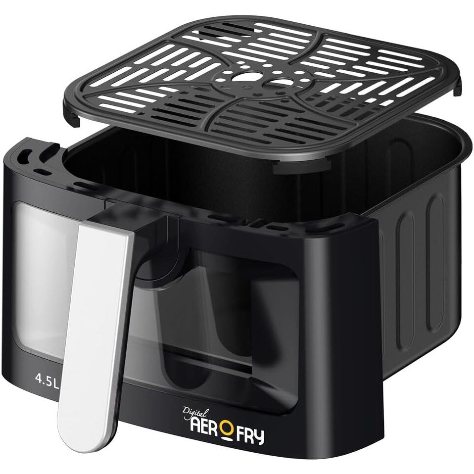 Black+Decker Digital Aerofry Air Fryer, 1500 Watt, 4.5 Liters – AF4500 Black+Decker Digital Aerofry Air Fryer, 1500 Watt, 4.5 Liters – AF4500